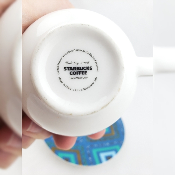 Starbucks Holiday 2006 2oz Espresso Cup & Saucer - Picture 5 of 7